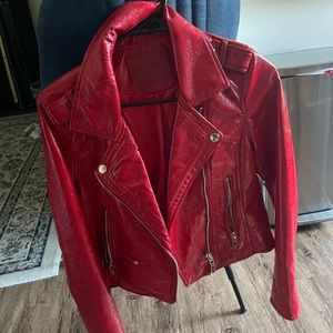 Blank NYC Red Moto Jacket
